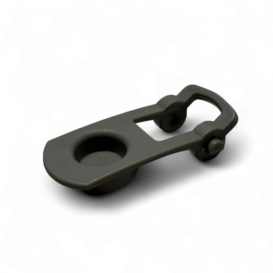 Stone colored flip lid replacement accessory for magnetic Mag Shaker bottle